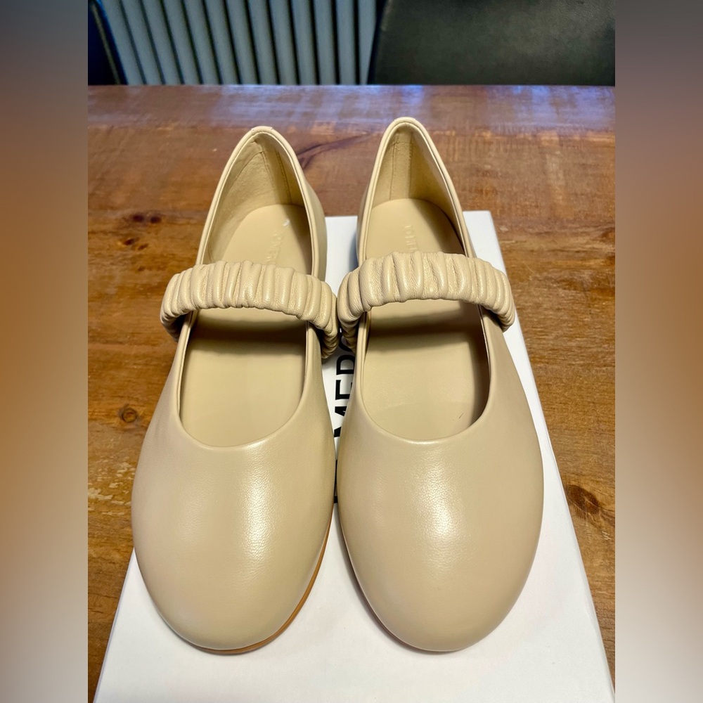 Jo Mercer Freida flats, sand (cream) colour size 38. Brand new never worn